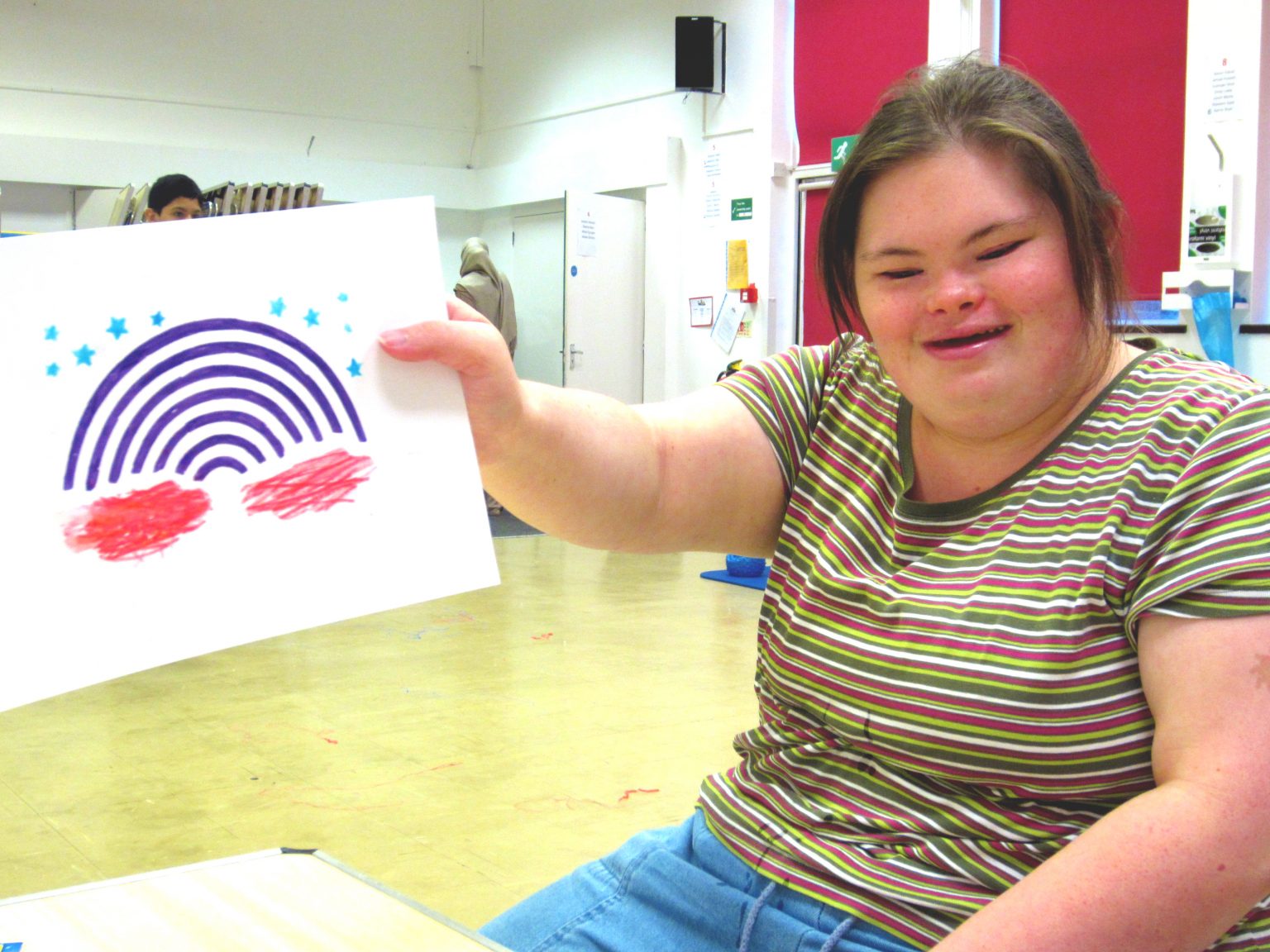FOBE participant enjoying creative activity